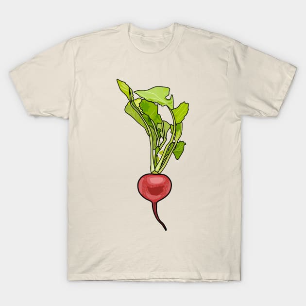 Radish cartoon illustration T-Shirt by Miss Cartoon